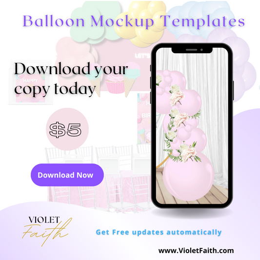 Balloon Mockup templates